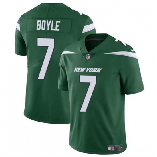 Men's New York Jets #7 Tim Boyle Green Vapor Untouchable Limited Stitched Jersey - Ujersey