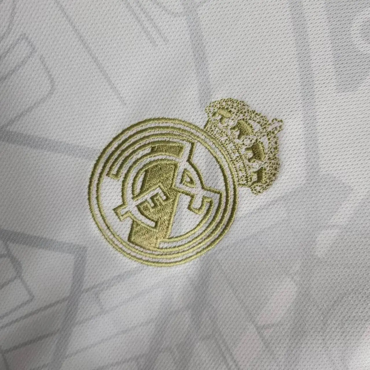 Real Madrid Soccer Jersey Golden & White Custom Shirt 2023/24 - ujerseystore
