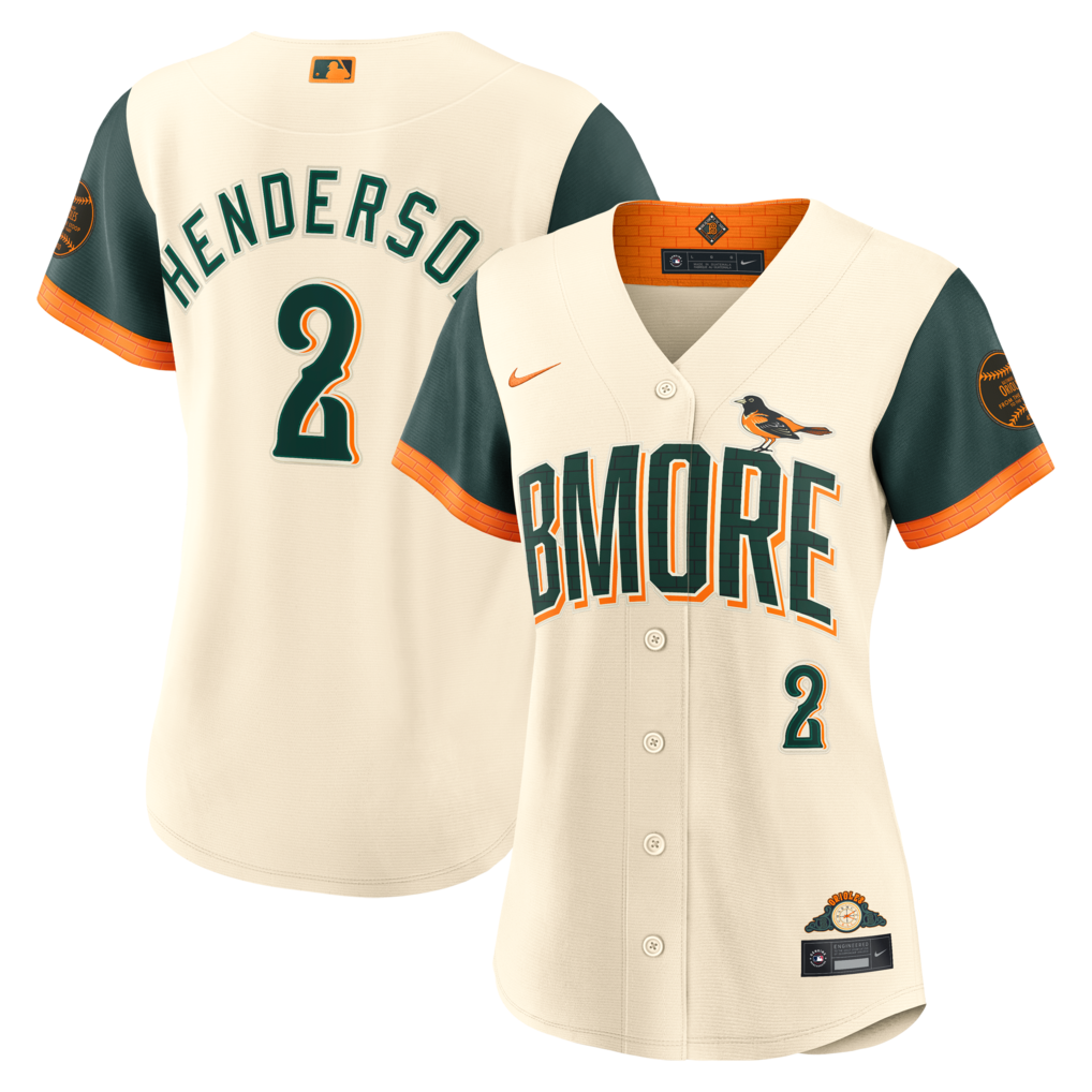 Women's Baltimore Orioles Gunnar Henderson Nike Cream 2026 City Connect Stadium Jersey - Ujersey NHL