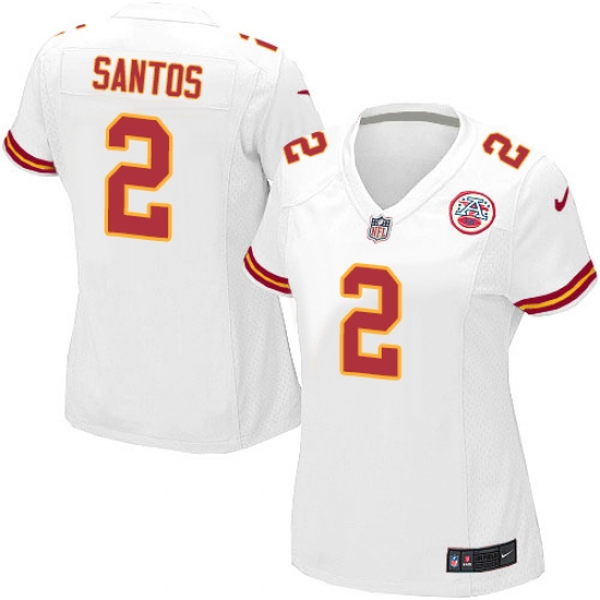 Women's Nike Kansas City Chiefs #2 Cairo Santos Game White NFL Jersey - Ujersey