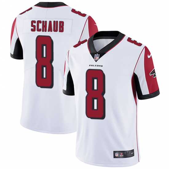 Men's Nike Atlanta Falcons #8 Matt Schaub White Vapor Untouchable Limited Player NFL Jersey - Ujersey
