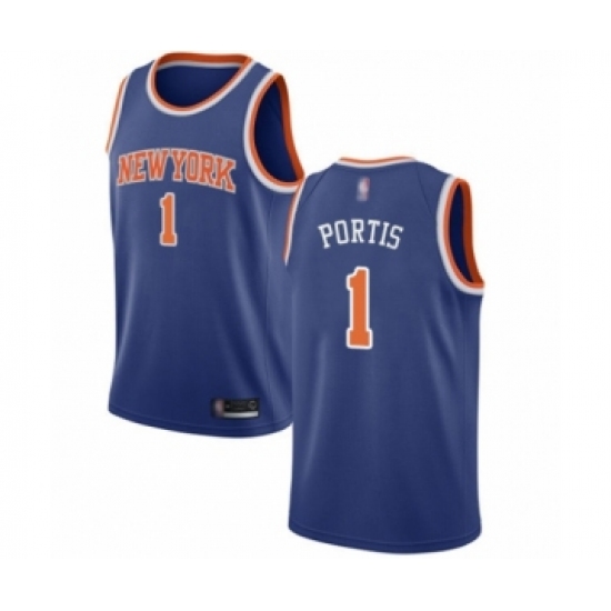 Youth New York Knicks #1 Bobby Portis Swingman Royal Blue Basketball Jersey - Icon Edition - Ujersey
