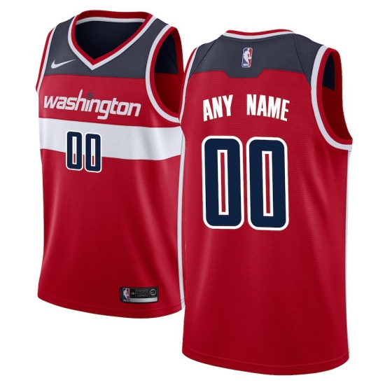 Men's Washington Wizards Nike Red Swingman Custom Jersey - Icon Edition - Ujersey