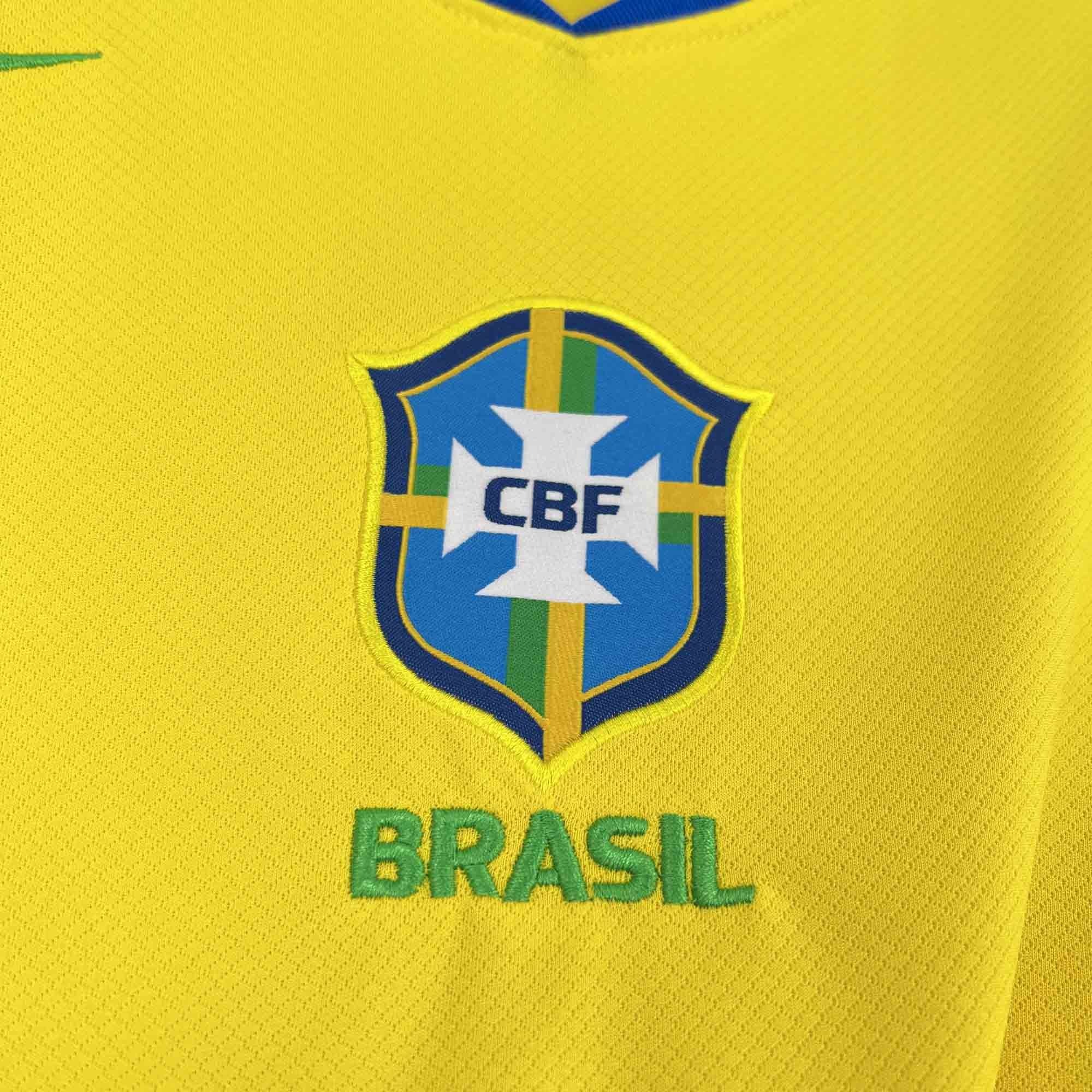 Brazil Soccer Jersey Home Custom Shirt 2025 - ujerseystore