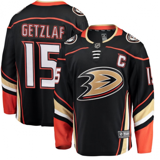 Youth Anaheim Ducks #15 Ryan Getzlaf Fanatics Branded Black Home Breakaway NHL Jersey - Ujersey