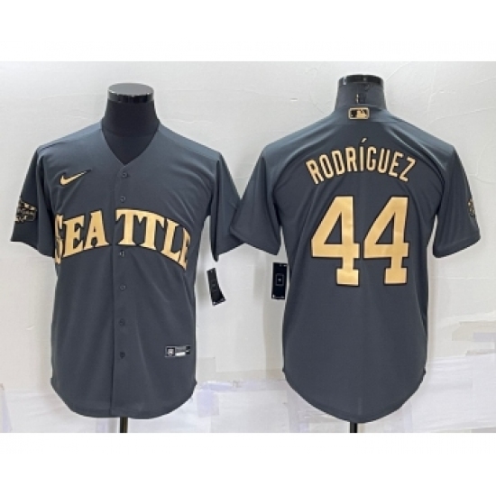 Men's Seattle Mariners #44 Julio Rodriguez Grey 2022 All Star Stitched Cool Base Nike Jersey - Ujersey