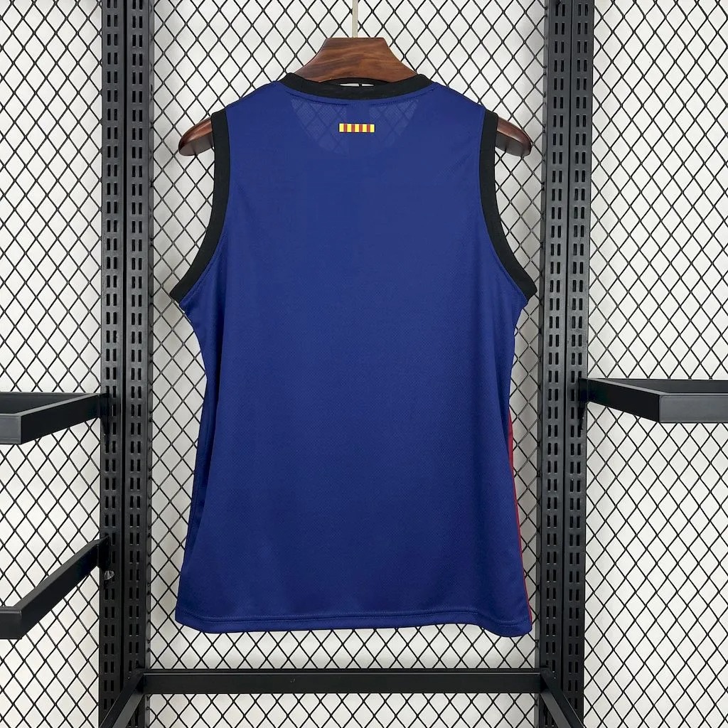 Barcelona Soccer Jersey Basketball Home Custom Vest 2024/25 - ujerseystore
