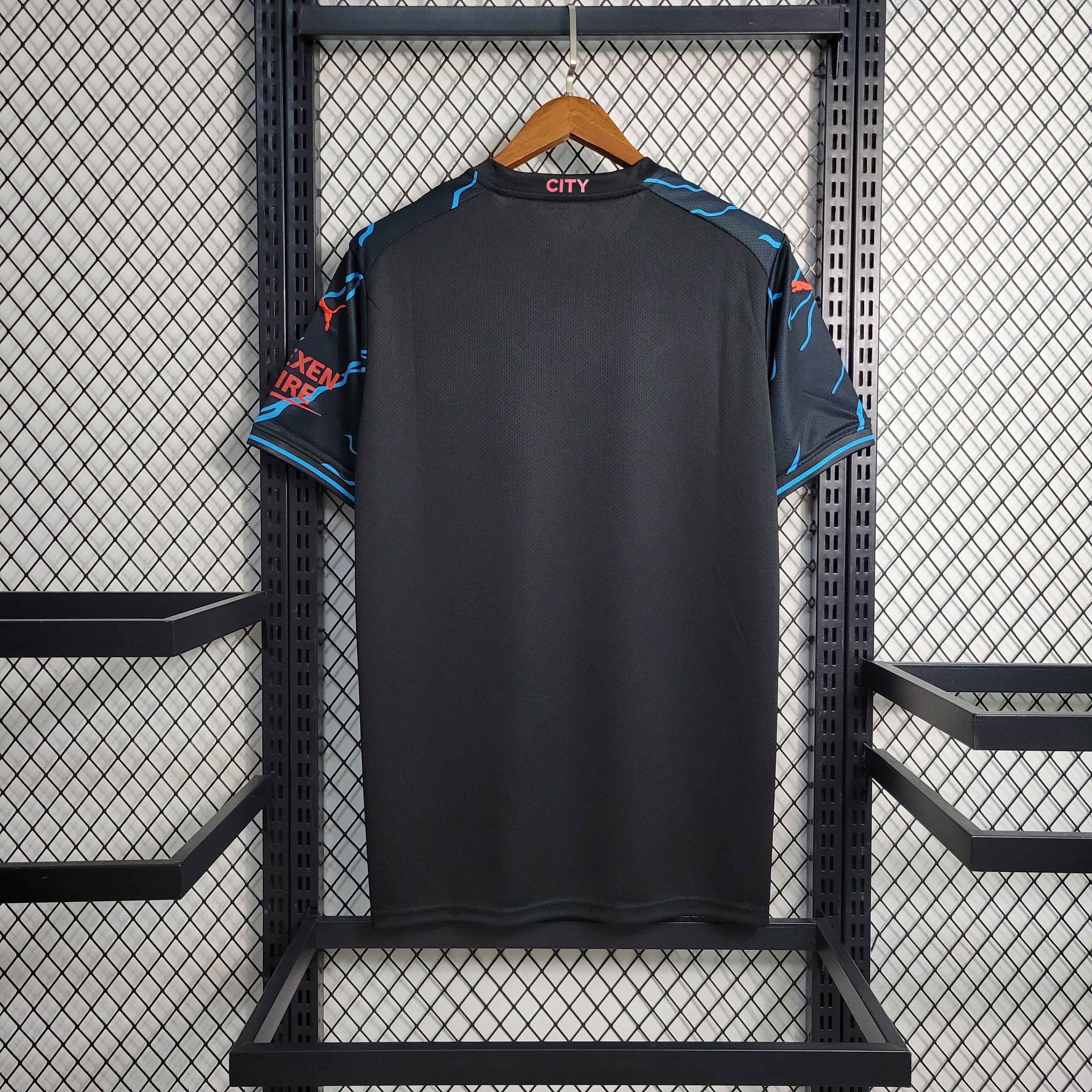Manchester City Football Jersey Third Away Shirt 2023/24