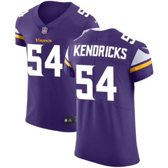 Men's Nike Minnesota Vikings #54 Eric Kendricks Purple Team Color Vapor Untouchable Elite Player NFL Jersey - Ujersey