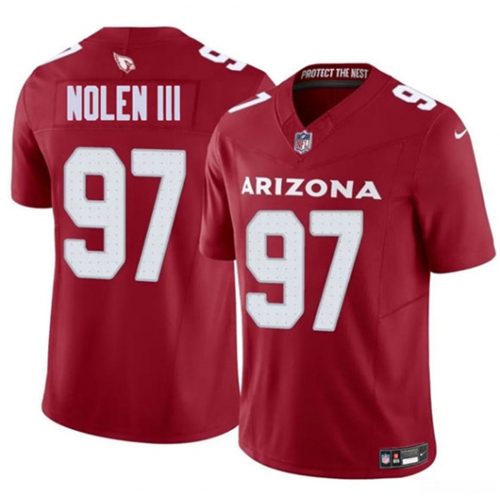 Men's Arizona Cardinals #97 Walter Nolen III Red 2025 Draft F.U.S.E. Vapor Untouchable Limited Football Stitched Jersey - Ujersey