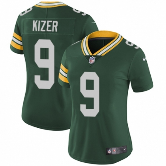 Women's Nike Green Bay Packers #9 DeShone Kizer Green Team Color Vapor Untouchable Limited Player NFL Jersey - Ujersey
