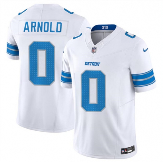 Men's Detroit Lions #0 Terrion Arnold White 2024 Draft F.U.S.E. Vapor Untouchable Limited Football Stitched Jersey - Ujersey