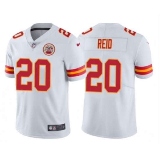 Men's Kansas City Chiefs #20 Justin Reid White Vapor Limited Football Jersey - Ujersey