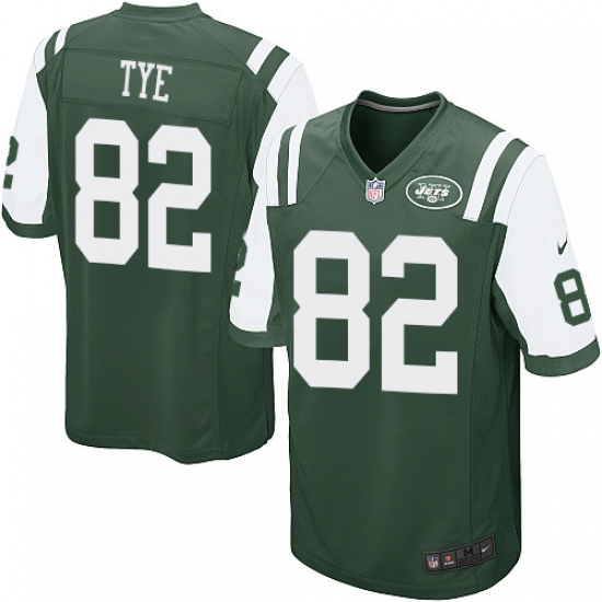 Men's Nike New York Jets #82 Will Tye Game Green Team Color NFL Jersey - Ujersey
