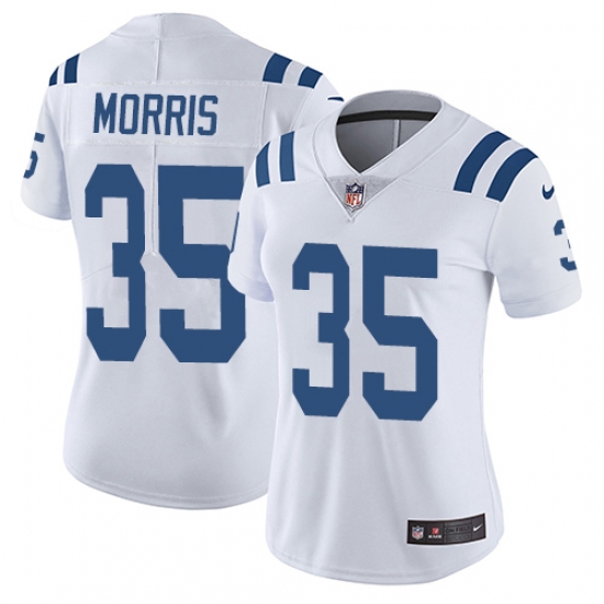 Women's Nike Indianapolis Colts #35 Darryl Morris Elite White NFL Jersey - Ujersey