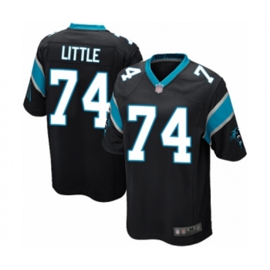 Men's Carolina Panthers #74 Greg Little Game Black Team Color Football Jersey - Ujersey