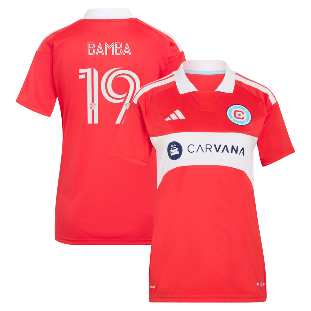 Women's Chicago Fire Jonathan Bamba adidas Red 2026 Forever Red Replica Jersey - Ujersey