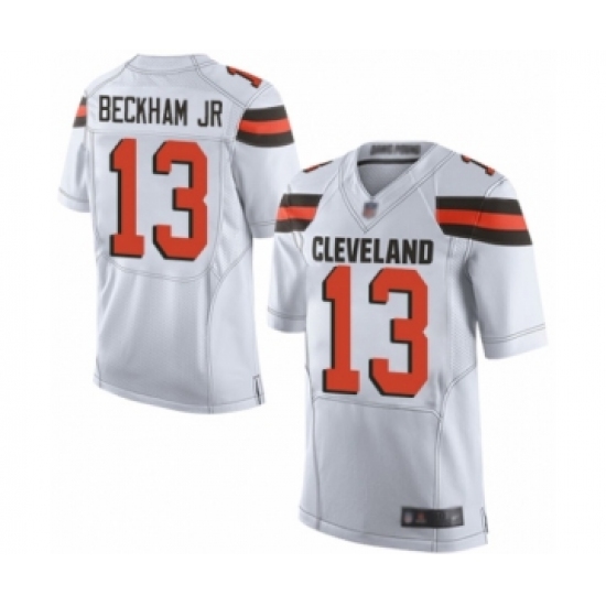 Men's Odell Beckham Jr. Elite White Nike Jersey NFL Cleveland Browns #13 Road - Ujersey