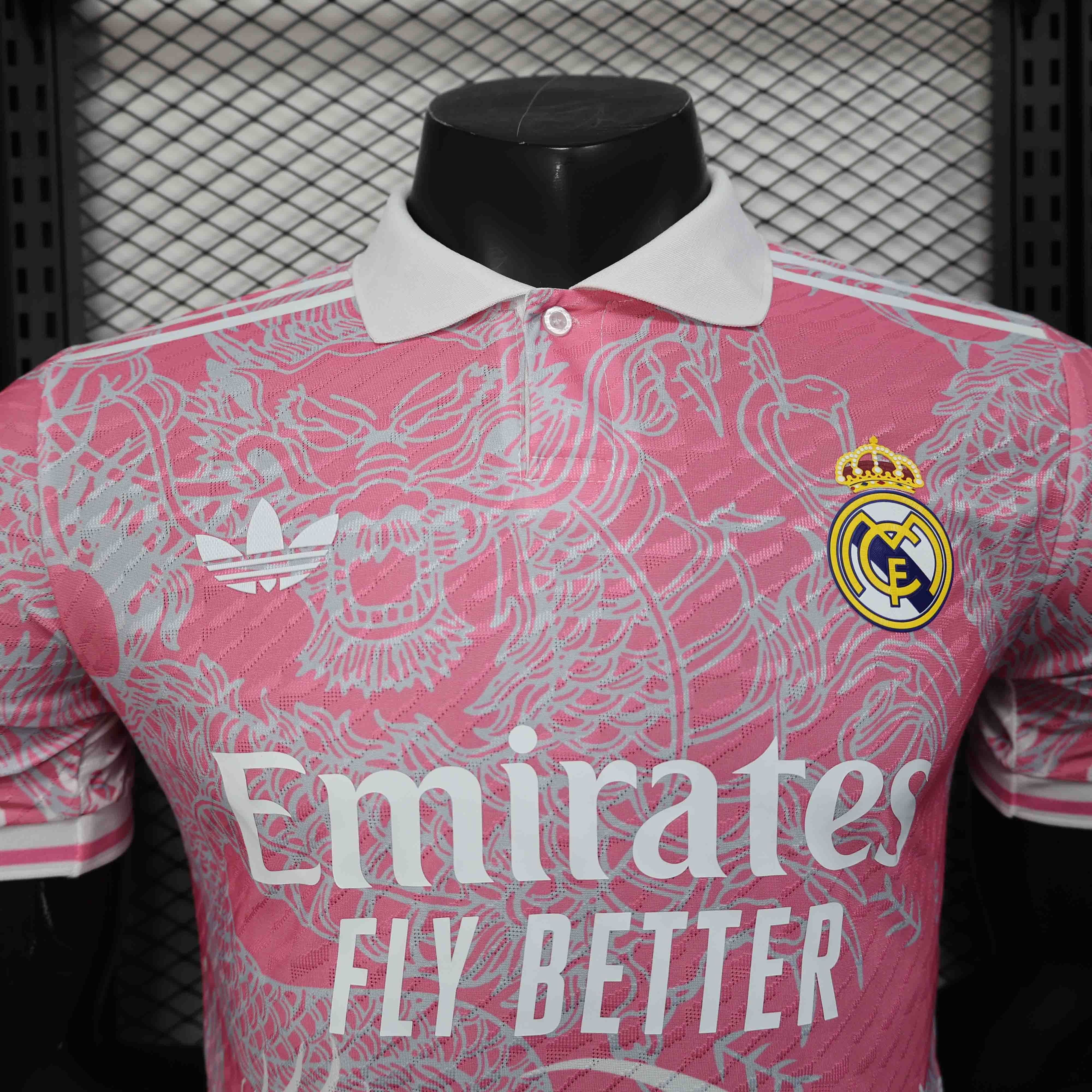 Real Madrid Soccer Jersey Dragon Pink Special Edition Shirt 2025/26