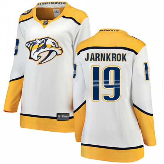 Women's Nashville Predators #19 Calle Jarnkrok Fanatics Branded White Away Breakaway NHL Jersey - Ujersey