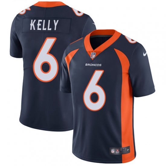 Men's Nike Denver Broncos #6 Chad Kelly Navy Blue Alternate Vapor Untouchable Limited Player NFL Jersey - Ujersey