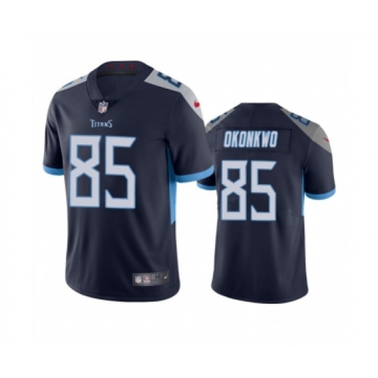 Men's Tennessee Titans #85 Chig Okonkwo Navy Vapor Untouchable Stitched Jersey - Ujersey