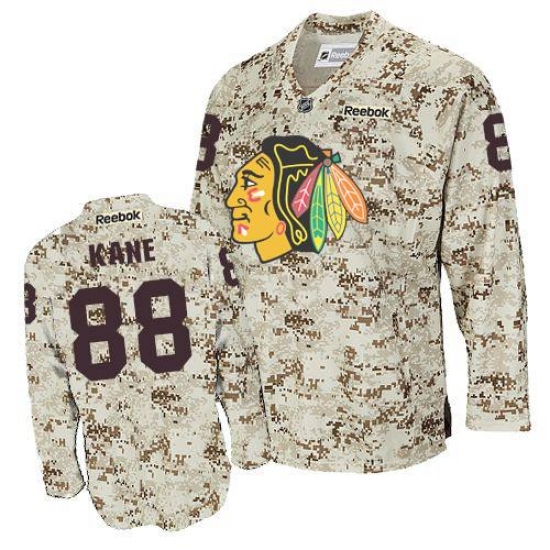 Men's Reebok Chicago Blackhawks #88 Patrick Kane Premier Camouflage NHL Jersey - Ujersey