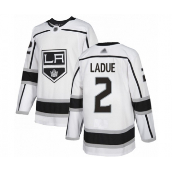 Youth Los Angeles Kings #2 Paul LaDue Authentic White Away Hockey Jersey - Ujersey