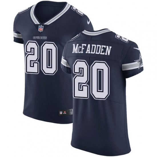 Men's Nike Dallas Cowboys #20 Darren McFadden Navy Blue Team Color Vapor Untouchable Elite Player NFL Jersey - Ujersey