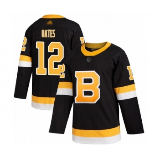 Youth Boston Bruins #12 Adam Oates Authentic Black Alternate Hockey Jersey - Ujersey