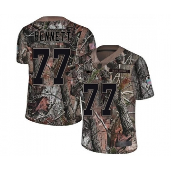 Youth New England Patriots #77 Michael Bennett Camo Untouchable Limited Football Jersey - Ujersey