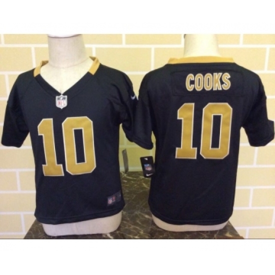 2-6 Kids Brandin Cooks New Orleans Saints #10 Black Nike Jersey