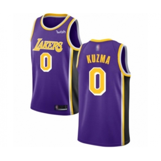 Women's Los Angeles Lakers #0 Kyle Kuzma Authentic Purple Basketball Jerseys - Icon Edition - Ujersey
