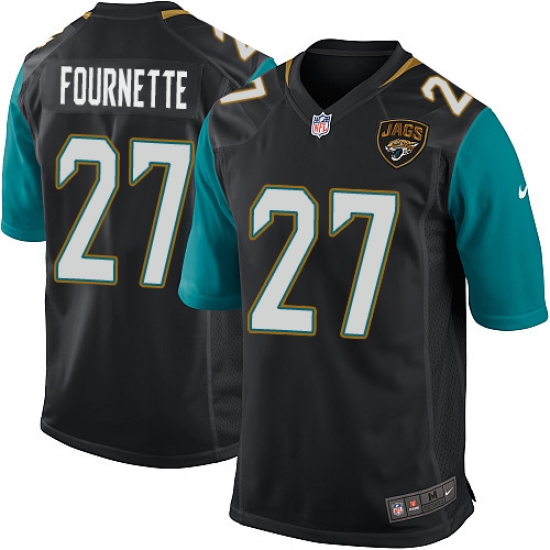 Men's Nike Jacksonville Jaguars #27 Leonard Fournette Game Black Alternate NFL Jersey - Ujersey