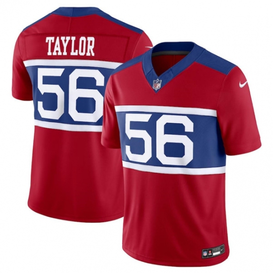 Men's New York Giants #56 Lawrence Taylor Century Red Alternate Vapor F.U.S.E. Limited Football Stitched Jersey - Ujersey