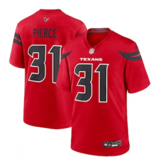 Men's Houston Texans #31 Dameon Pierce Nike Red Alternate Game Jersey - Ujersey
