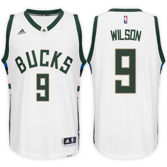 Milwaukee Bucks #9 D J  Wilson Home White New Swingman Stitched NBA Jersey - Ujersey