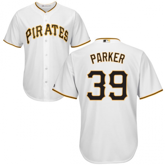 Youth Majestic Pittsburgh Pirates #39 Dave Parker Authentic White Home Cool Base MLB Jersey - Ujersey