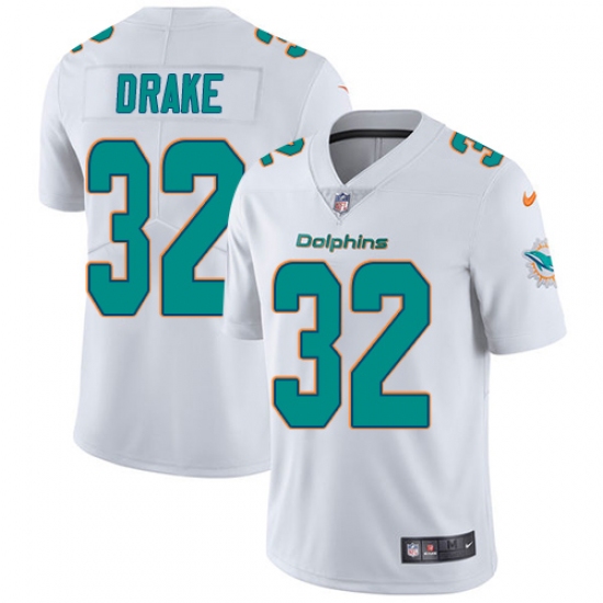 Youth Nike Miami Dolphins #32 Kenyan Drake White Vapor Untouchable Limited Player NFL Jersey - Ujersey