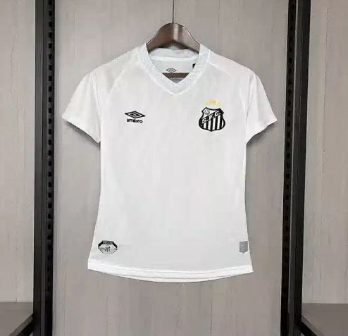 Santos FC Soccer Jersey Home Women's Custom Shirt 2025 - ujerseystore