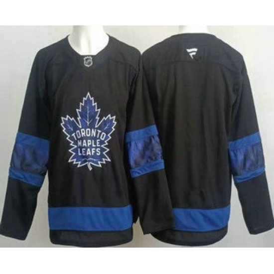 Men's Toronto Maple Leafs Blank Black Alternate Authentic Jersey - Ujersey