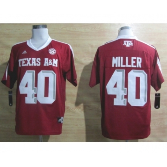 Texas A&M Aggies 40 Miller Red Jerseys - Ujersey