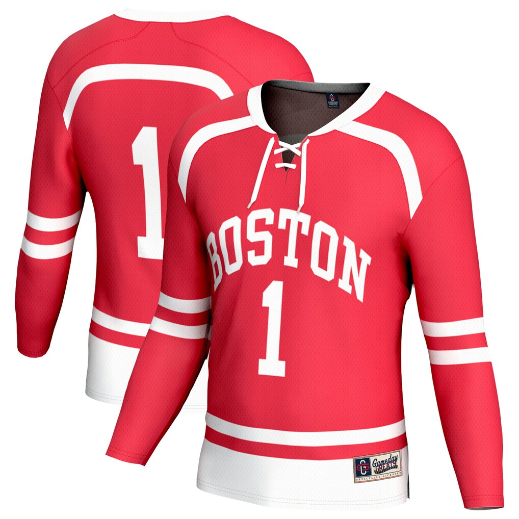 Unisex GameDay Greats Scarlet Boston University Lightweight Collegiate Men's Hockey Fashion Jersey - ujerseystore