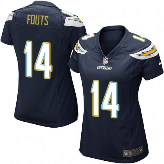 Women's Nike Los Angeles Chargers #14 Dan Fouts Game Navy Blue Team Color NFL Jersey - Ujersey