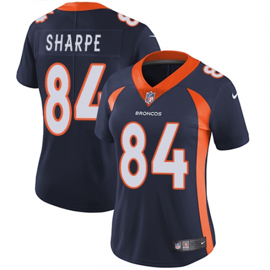 Women's Nike Denver Broncos #84 Shannon Sharpe Elite Navy Blue Alternate NFL Jersey - Ujersey