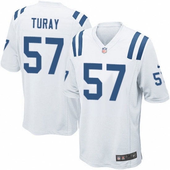 Men's Nike Indianapolis Colts #57 Kemoko Turay Game White NFL Jersey - Ujersey