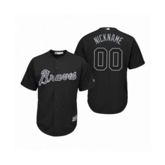 Atlanta Braves Custom Black 2019 Players Weekend Nickname Replica Jersey - Ujersey