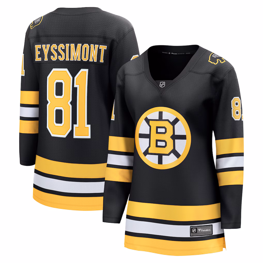 Women's Boston Bruins Michael Eyssimont Fanatics Black Home Breakaway Player Jersey - ujerseystore
