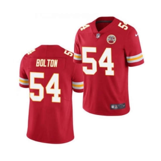 Men's Kansas City Chiefs #54 Nick Bolton Red 2021 Draft Limited Stitched Football Jersey - Ujersey