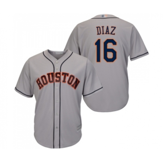 Youth Houston Astros #16 Aledmys Diaz Authentic Grey Road Cool Base Baseball Jersey - Ujersey